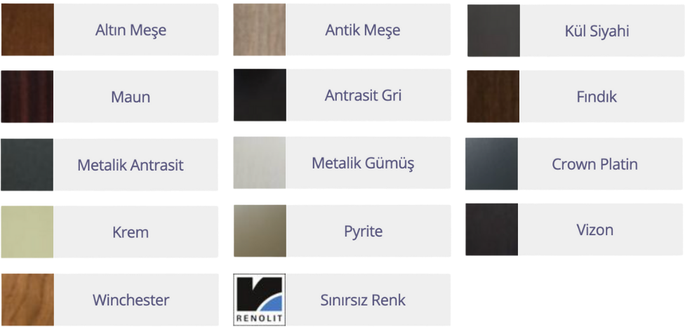 Kapı Renkleri Kapı Renkleri
